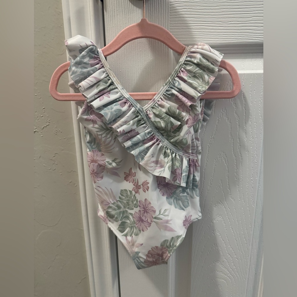 MooRoo Swim Salcombe OnePiece - Limited Edition Plumeria Children’s SwimSuit